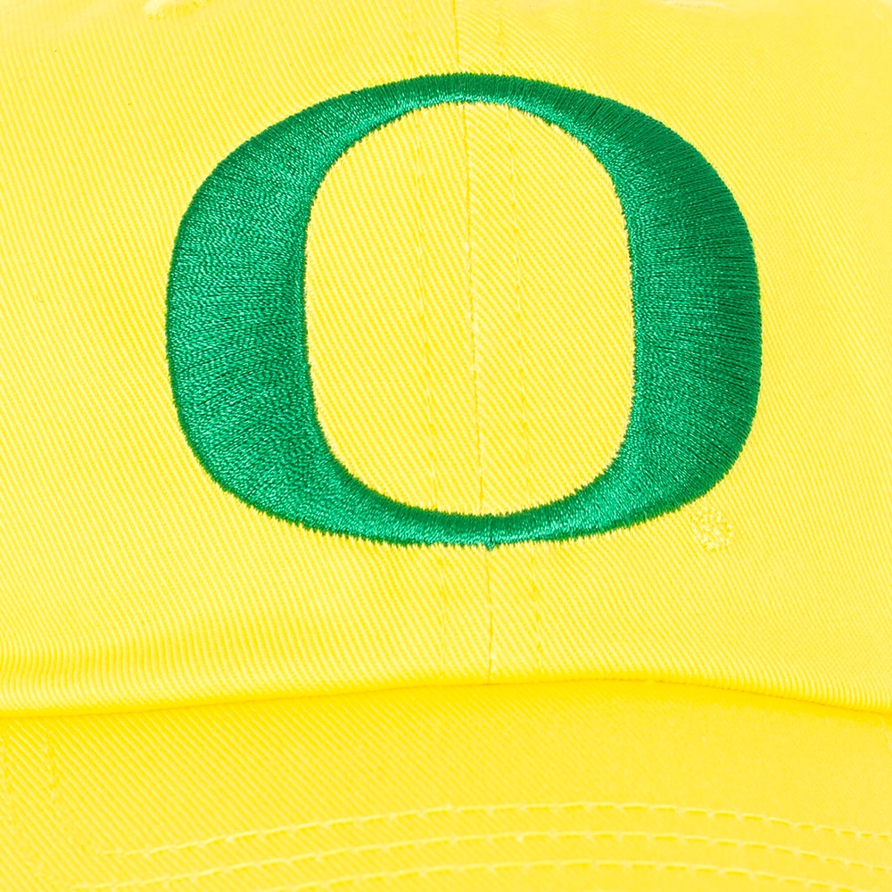 Classic Oregon O, Nike, Yellow, Curved Bill, Accessories, Unisex, Oregon word-mark, Primetime, Unstructured, Twill, Adjustable, Hat, 856245